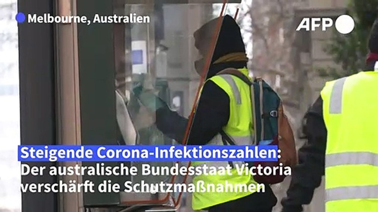 Strikte Corona-Auflagen in Melbourne