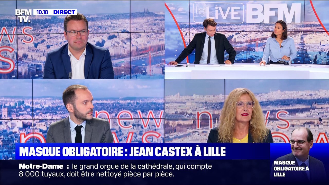 Masque obligatoire : Jean Castex à Lille (2)  - 03/08