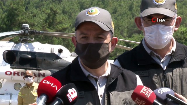 Tarım ve Orman Bakanı Bekir Pakdemirli, orman yangını için geldiği İzmir'de yangına dair açıklamada bulundu. Bakan Pakdemirli, yangının başlangıç noktasında yiyecek içecek kalıntılarının bulunduğu, yangının çıkış sebebinin bu olabileceği ve