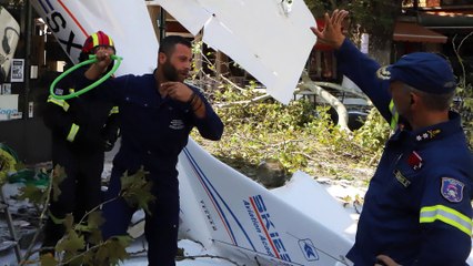 Πρώτη Σερρών: Αεροπλάνο συνετρίβη στην πλατεία χωριού