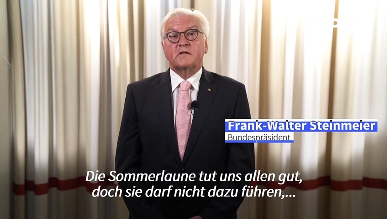 Steinmeier: im kampf gegen corona nicht nachlässig werden