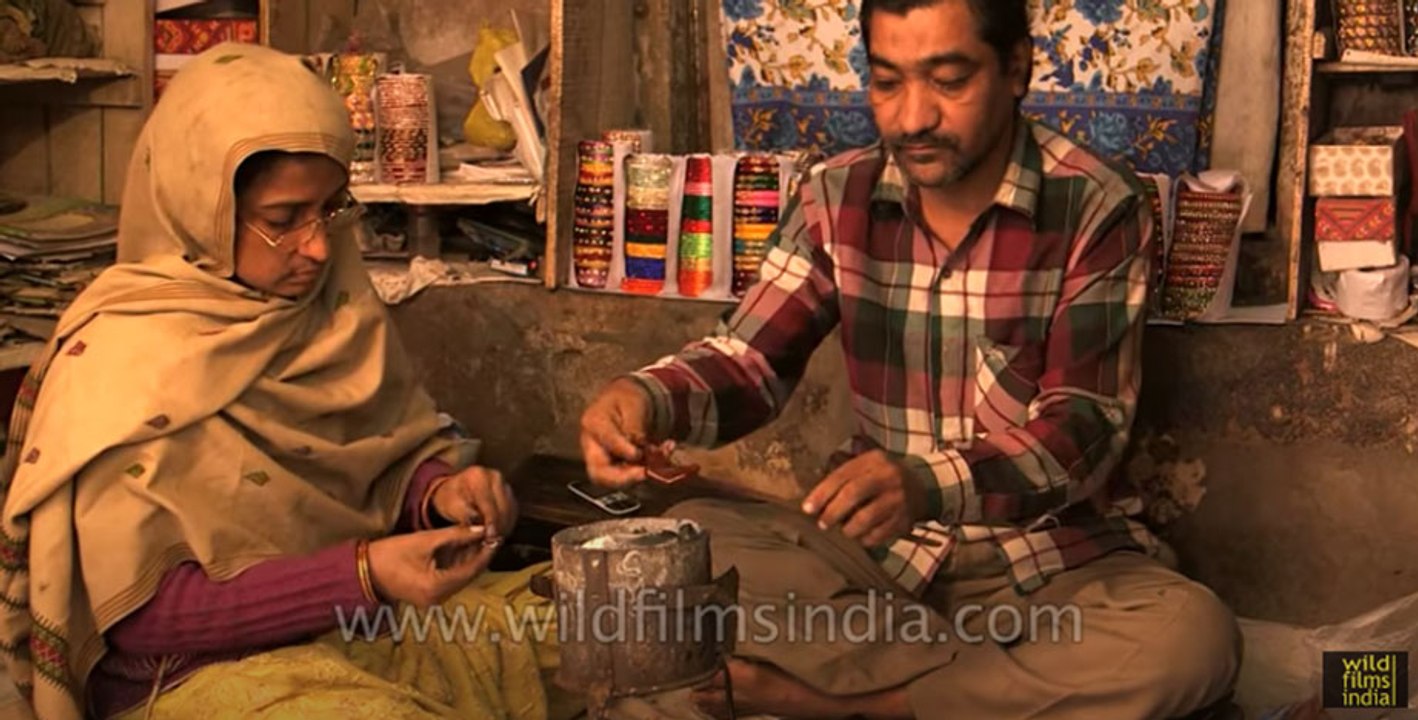 Bangle making in Jaipur, Rajasthan