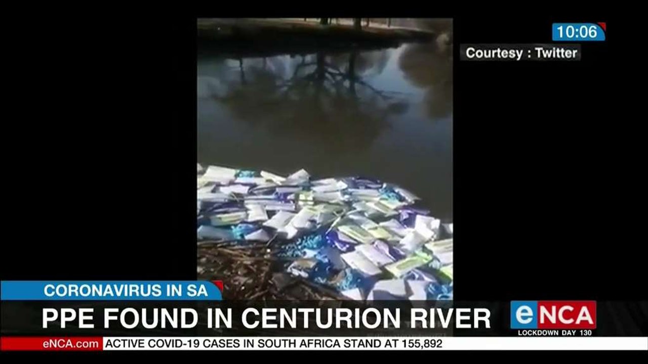 PPE found in Centurion river