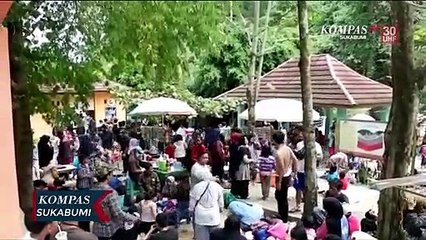 Ribuan Wisatawan Padati Geyser Cisolok