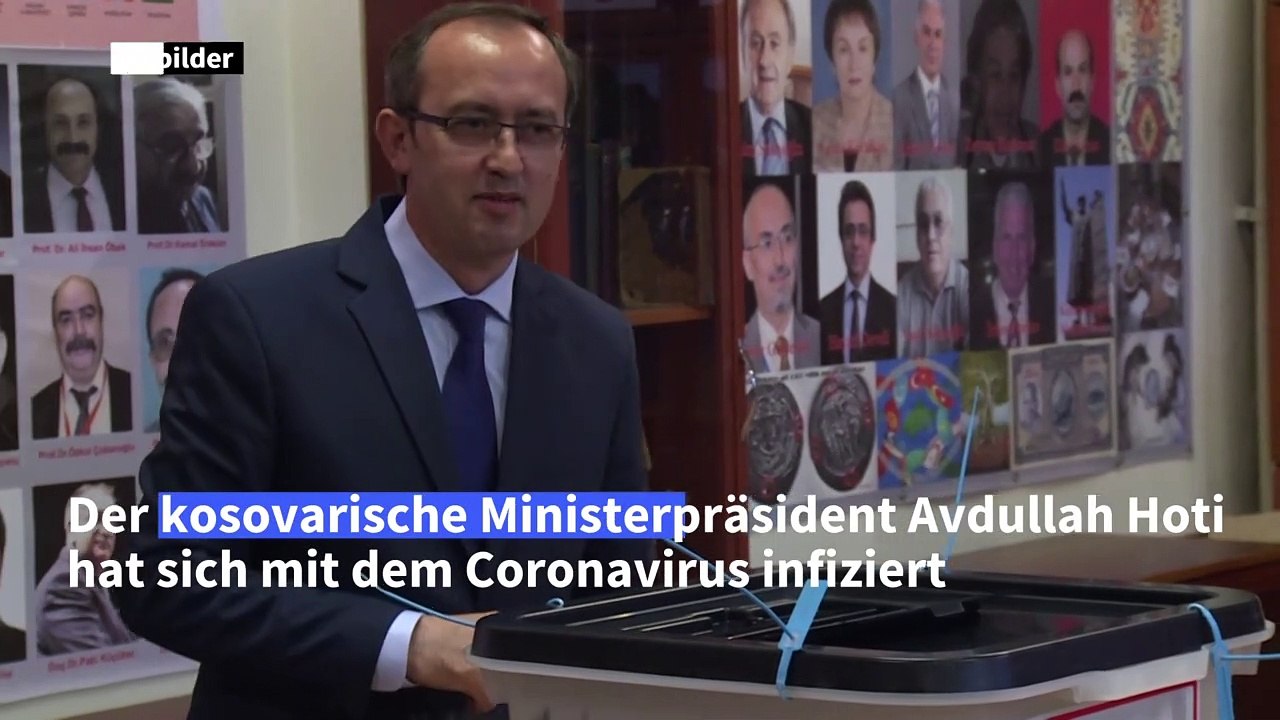 Kosovarischer ministerpräsident mit corona infiziert