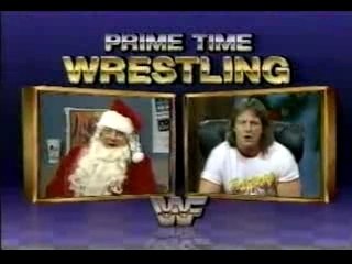 Bobby Heenan dressed as Santa Claus