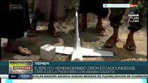 Defensa yemení derriba dron estadounidense en su frontera con Arabia