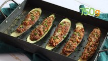 Recette des courgettes farcies au boeuf et ciboulette - 750g