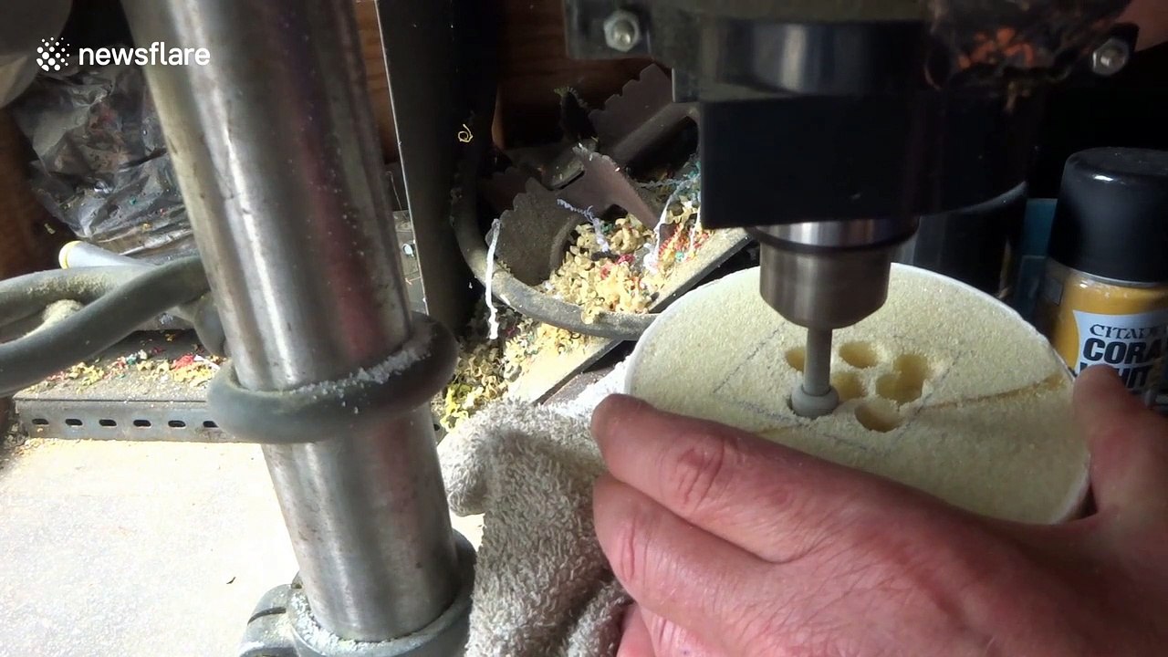 UK puzzle enthusiast has a crack at Rubik's Cube-inspired ostrich egg