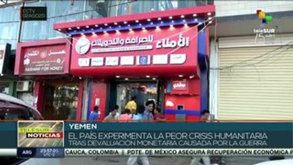 Devaluación monetaria agrava la crisis humanitaria en Yemen