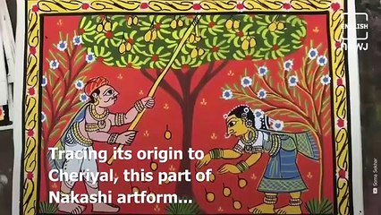 Watch the colourful journey of the Cheriyal scroll painting