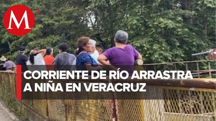 Encuentran sin vida a niña de ocho años arrastrada por río en Veracruz