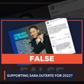 FALSE: Michael V's poem supports Sara Duterte in 2022 elections