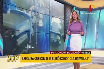 Ciro Maguiña: Perú atraviesa una "ola hawaiana" de casos COVID-19 por causa de la población