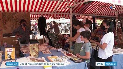 Covid-19 : Le port du masque obligatoire dans certaines rues de Lille et Nice
