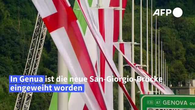 Zwei Jahre nach Einsturz: Neue Brücke in Genua eingeweiht