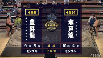 Hoshoryu vs Mitoryu - July 2020, Juryo - Day 15