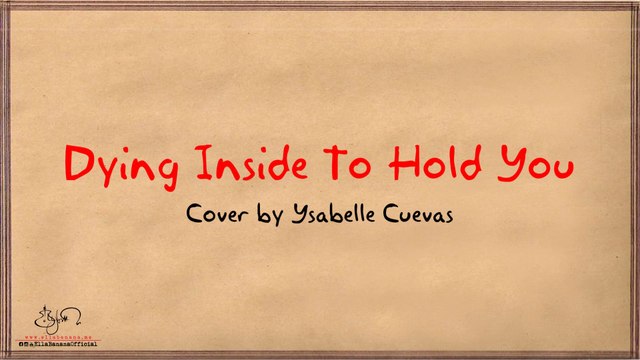 Dying Inside To Hold You - Darren Espanto (Ysabelle Cuevas Cover) LYRIC VIDEO