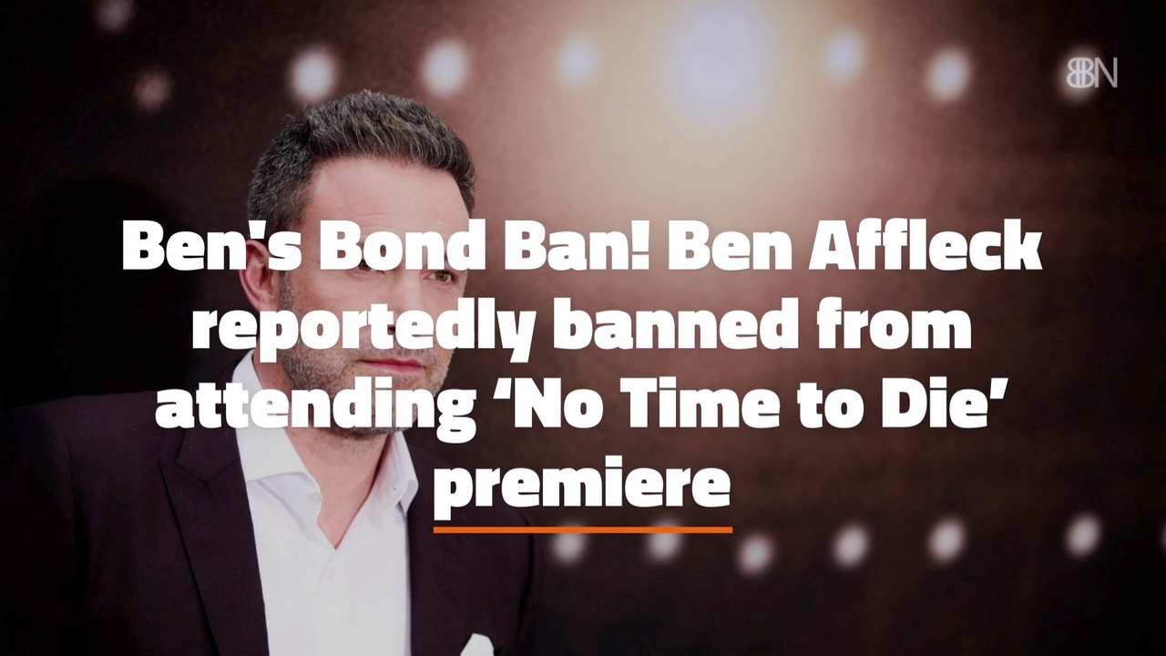 Ben Affleck Can't See James Bond