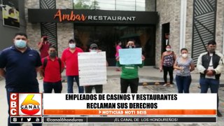 Empleados de casinos y restaurantes reclaman sus derechos