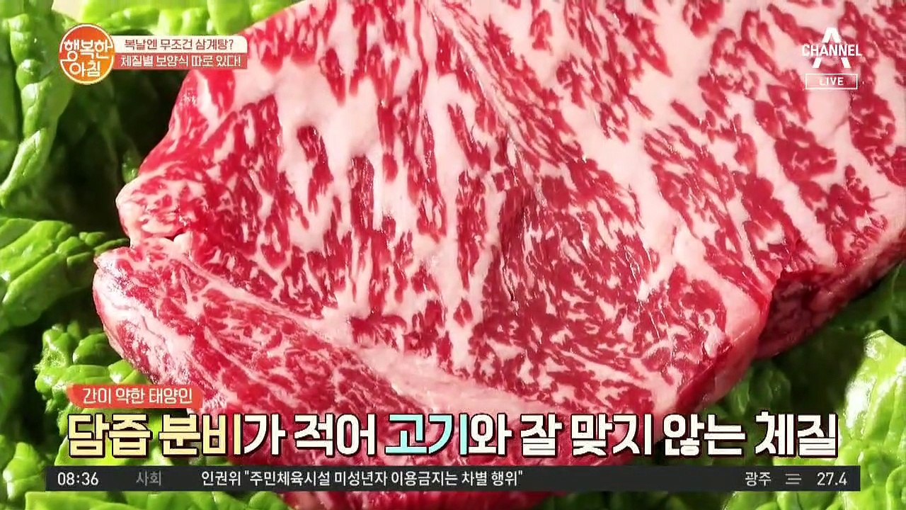 '태양인'에게 약이 되는 VS 독이 되는 보양식