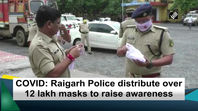 COVID: Raigarh Police distribute over 12 lakh masks to raise awareness