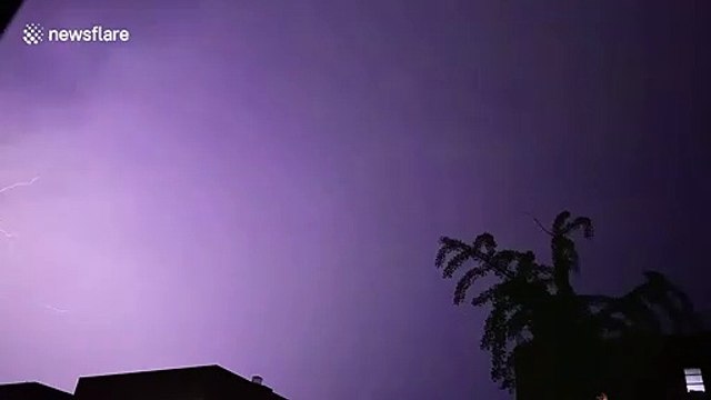 Insane lightning strikes New York City as Hurricane Isaias moves up east coast