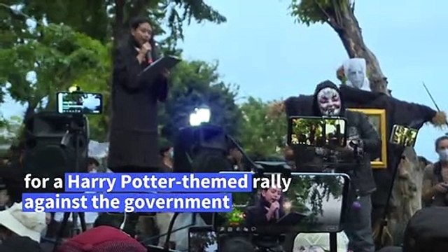 Thais 'cast a spell' for democracy in Harry Potter-themed protest