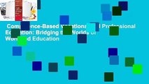 Competence-Based Vocational and Professional Education: Bridging the Worlds of Work and Education