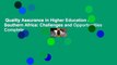 Quality Assurance in Higher Education in Southern Africa: Challenges and Opportunities Complete