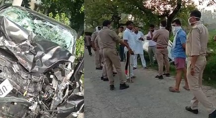 बिजनौर: सड़क किनारे खड़े लोगों को रौंदते हुए निकली अनियंत्रित कार, तीन की मौत