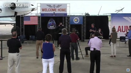 Elon Musk's historic speech at Crew Demo-2 post-splashdown