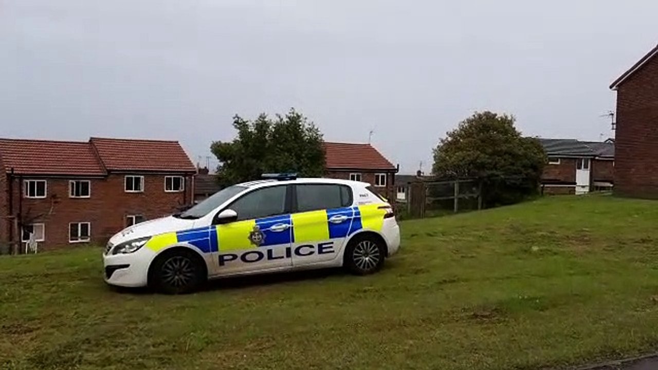 Scene at McGuinness Avenue in Horden after a house fire