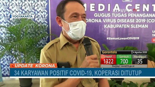 34 Karyawannya Positif Corona, Koperasi Simpan Pinjam di Sleman Ditutup