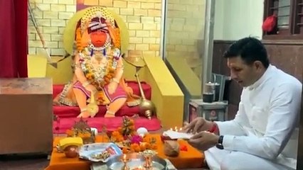 MP: पूर्व मंत्री जीतू पटवारी ने भी किया हनुमान चालीसा का पाठ