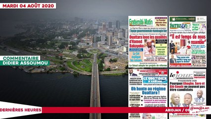 Le titrologue du mardi 04 Août 2020/ Casier judiciaire truffé d'erreur à Gbagbo