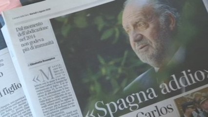 La prensa de Italia se refiere a la "huida" de Juan Carlos I tras "escándalos"