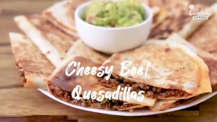 cheesy Ground Beef Quesadillas Recipe..
