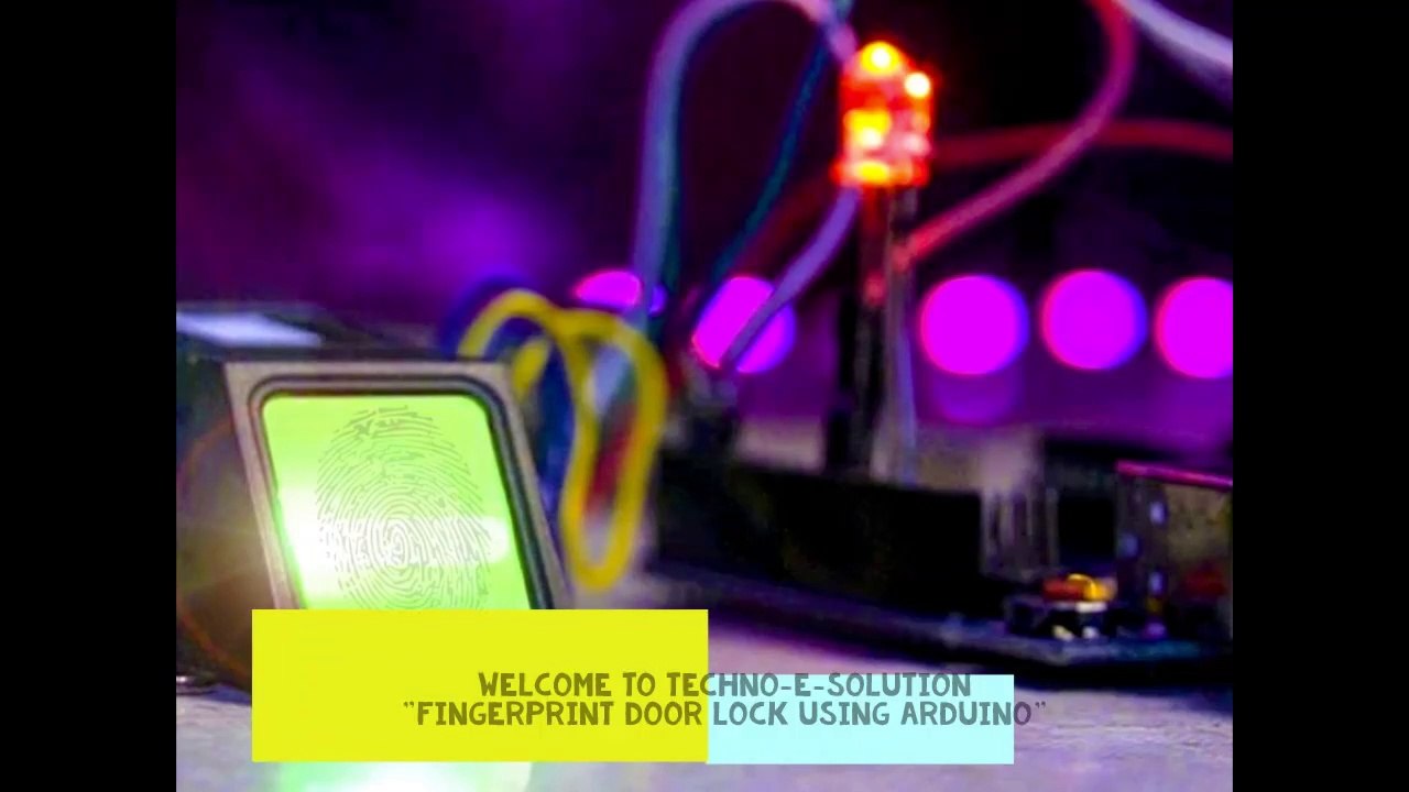 FINGERPRINT DOOR LOCK USING ARDUINO & SERVOMOTOR BY TECHNOESOLUTION  |  ARDUINO PROJECT