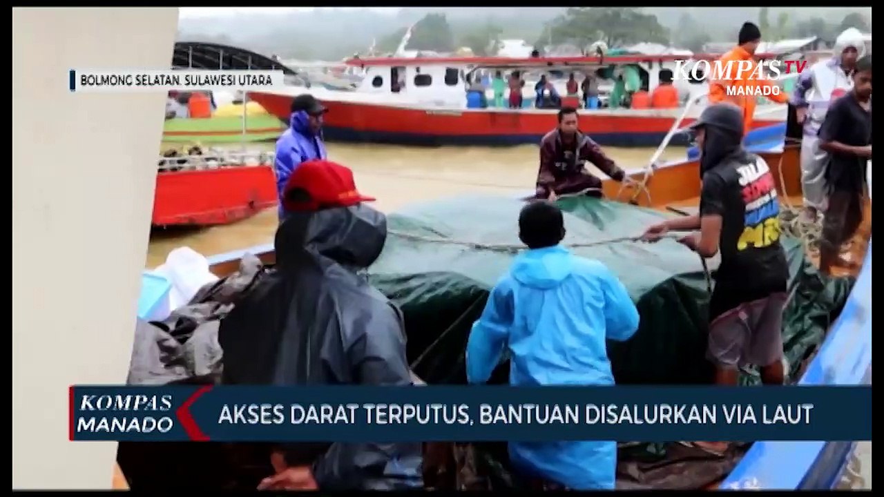 Akses Darat Terputus, Bantuan Disalurkan Via Laut