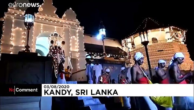 Un festival bouddhiste organisé sans spectateurs au Sri Lanka