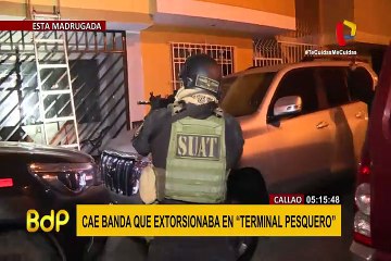 Callao: cae banda que extorsionaba en "Terminal Pesquero"