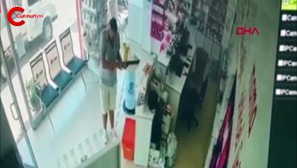 Eczaneye gelip, pompalı tüfekle ateş açtı
