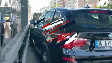 D-100 Karayolu'nda trafiği kilitleyen kaza
