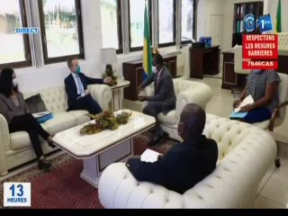 RTG/Audience du Ministre de la décentralisation avec le coordonateur résident de l’ONU au Gabon