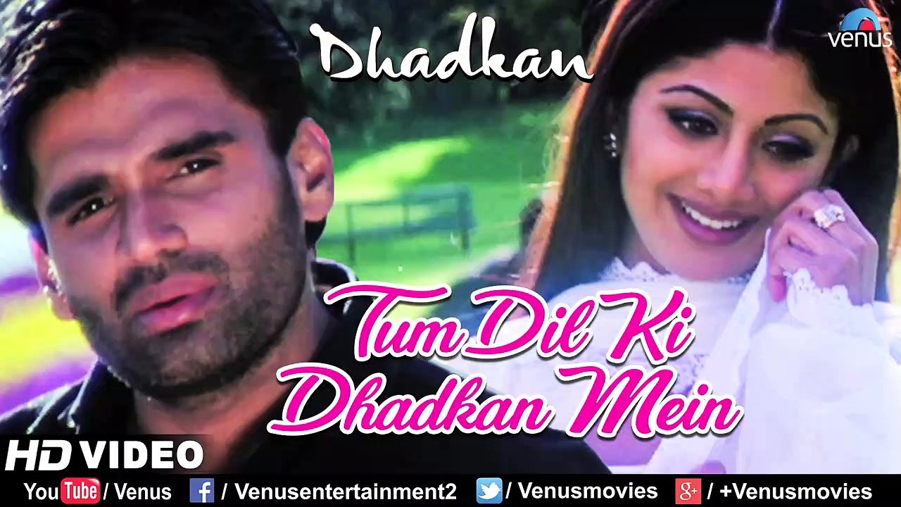 Tum Dil Ki Dhadkan Mein - HD VIDEO - Suniel Shetty & Shilpa Shetty - Dhadkan - Hindi Romantic Songs
