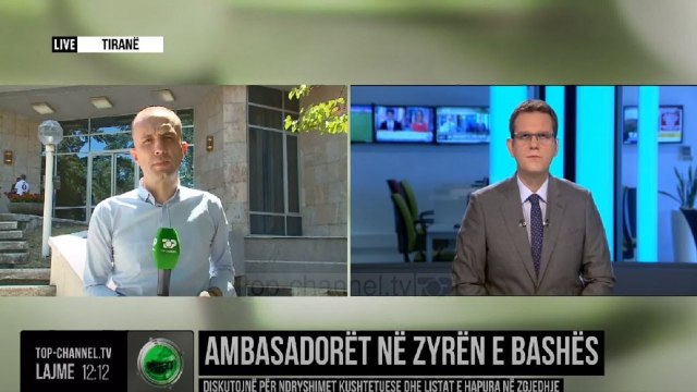 Ambasadorët në zyrën e Bashës/Diskutojnë për ndryshimet kushtetuese dhe listat e hapura në zgjedhje