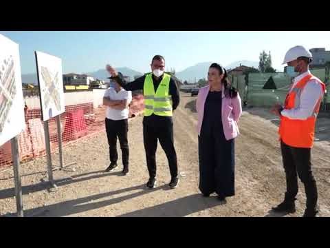 Inspektoi punimet e Unazës së Re, Ministrja Balluku: Në fund të gushtit finalizohet faza e tretë