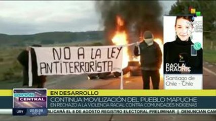 Múltiples muestras de repudio a represión al pueblo Mapuche en Chile
