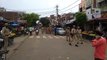बकेवर में शांति कायम रखने के लिए पुलिस द्वारा निकाला गया फ्लैग मार्च